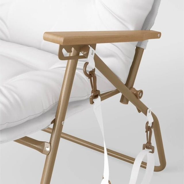 Padded Folding Beach Chair Cream - Threshold™ - Niles Brothers