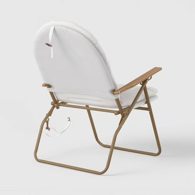 Padded Folding Beach Chair Cream - Threshold™ - Niles Brothers