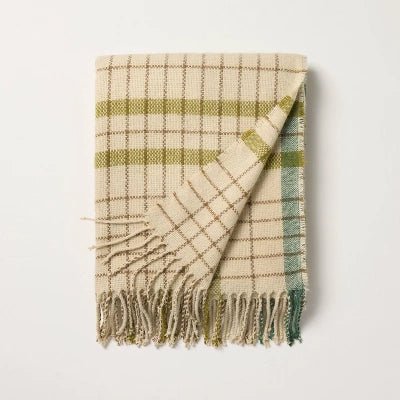 Plaid Woven Throw Blanket - Hearth & Hand™ with Magnolia - Niles Brothers